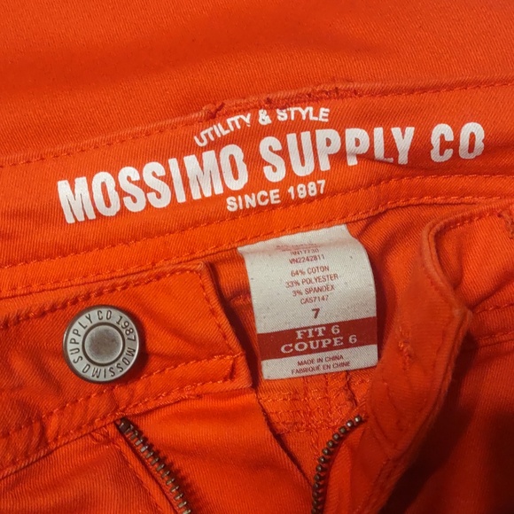 Missimo Skinny Jeans Juniors Size 7 Fit 6 Red Orange - Picture 7 of 9